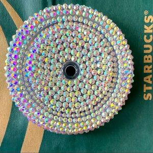 STARBUCKS 🧜‍♀️ Custom Blinged Iridescent Lid